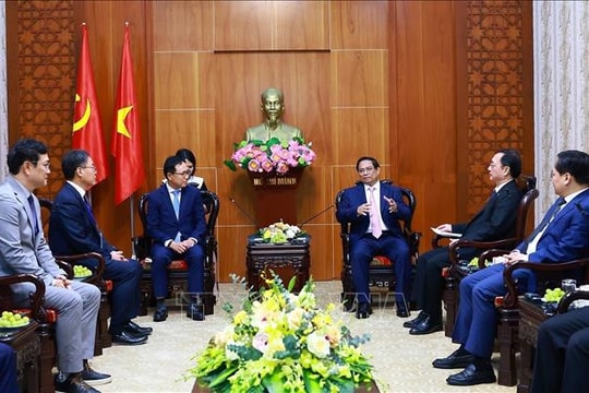 Thủ tướng Phạm Minh Chính tiếp lãnh đạo các tập đoàn lớn của nước ngoài đang đầu tư tại Việt Nam