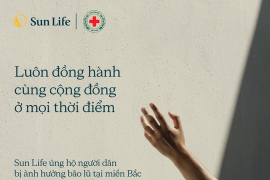 Sun Life Việt Nam đóng góp 1,8 tỉ đồng hỗ trợ người dân bị ảnh hưởng bởi bão Yagi và lũ lụt ở miền Bắc