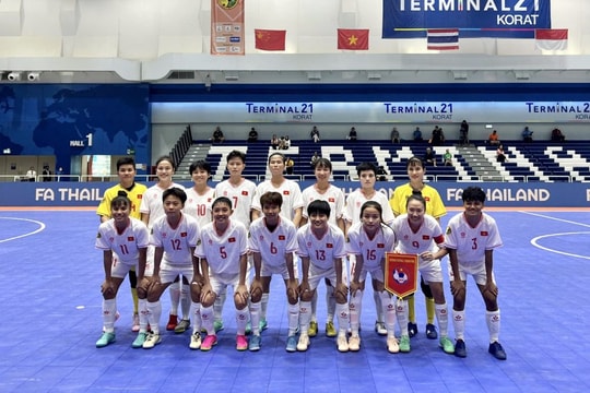 Đội tuyển futsal nữ Việt Nam ngược dòng thắng Đài Loan (Trung Quốc)