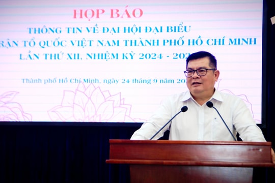 Đại hội lần thứ XII Ủy ban MTTQ Việt Nam thành phố Hồ Chí Minh diễn ra trong hai ngày 2, 3-10