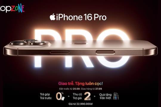 Đặt trước iPhone 16 series cùng ưu đãi đỉnh cao tại TopZone