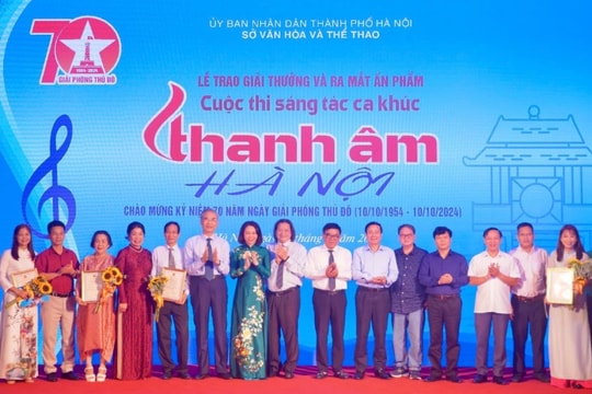 5 tác phẩm đoạt giải A cuộc thi sáng tác ca khúc “Thanh âm Hà Nội”