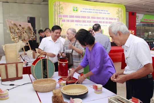 287 tác phẩm dự Hội thi sản phẩm làng nghề Hà Nội năm 2024