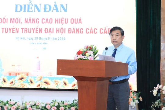 Nhà báo Nguyễn Minh Đức, Tổng Biên tập Báo Hànộimới: Báo Hànộimới đặt 3 mục tiêu trong tuyên truyền về đại hội Đảng các cấp