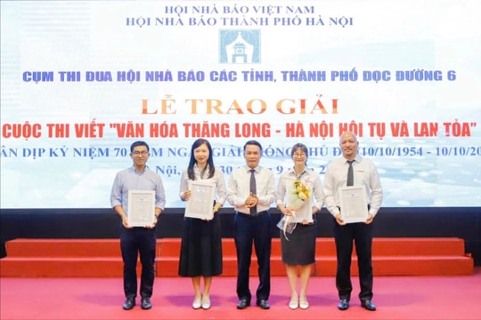 Báo Hànộimới nhận giải Đặc biệt cuộc thi viết “Văn hóa Thăng Long - Hà Nội hội tụ và lan tỏa”