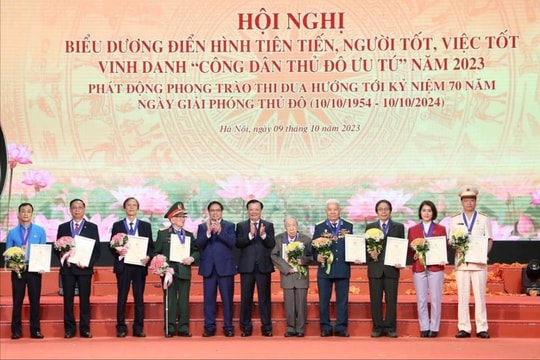 Hà Nội công bố danh sách dự kiến đề nghị khen thưởng danh hiệu “Công dân Thủ đô ưu tú” năm 2024