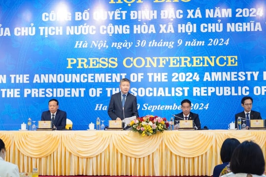 Chủ tịch nước đặc xá cho hơn 3.700 phạm nhân