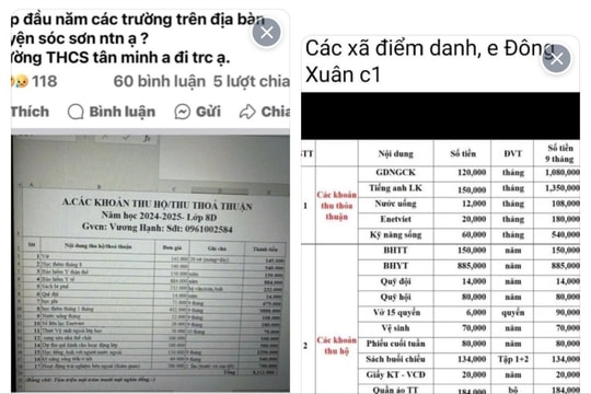 Huyện Sóc Sơn: Kiên quyết xử lý nếu nhà trường để thu các khoản "thỏa thuận" trái quy định!