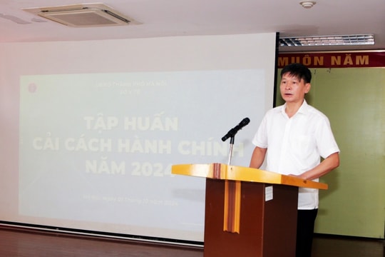 Sở Y tế Hà Nội Tập huấn cải cách hành chính, đẩy mạnh ứng dụng công nghệ thông tin