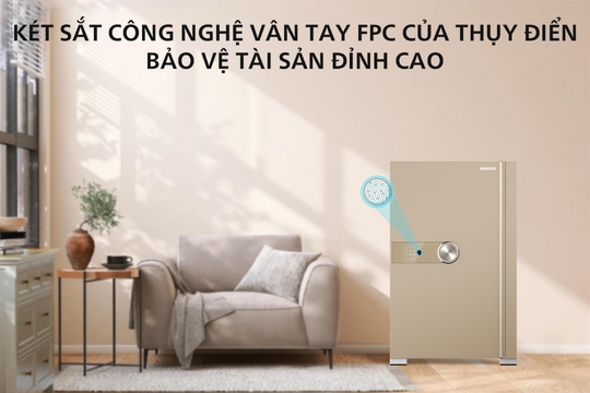 Két sắt công nghệ vân tay FPC Thụy Điển bảo vệ tài sản đỉnh cao