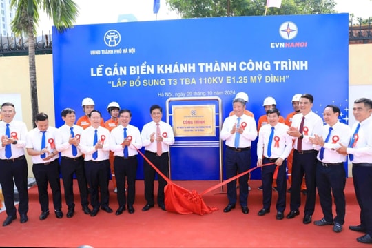 Hà Nội: Khánh thành 2 công trình điện lực đáp ứng phụ tải tăng đột biến