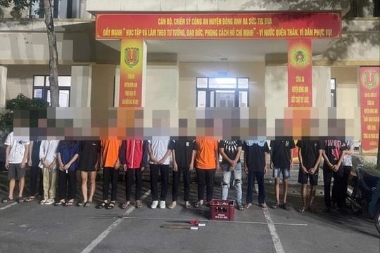 Đông Anh: Tạm giữ nhóm thanh niên gây rối trật tự công cộng