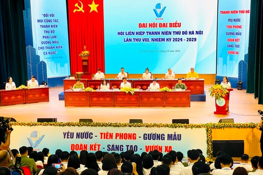 Khai mạc Đại hội đại biểu Hội Liên hiệp thanh niên Việt Nam thành phố Hà Nội lần thứ VIII