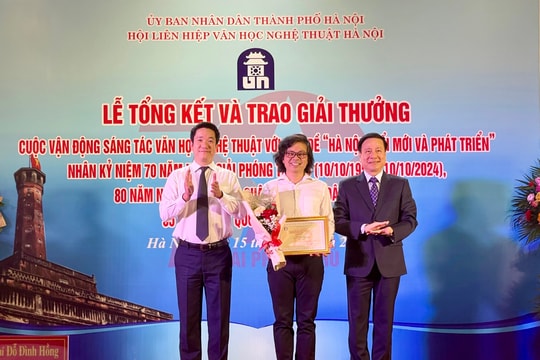 Phim “Vì Hà Nội ngày mai” đoạt giải Đặc biệt sáng tác về “Hà Nội - Đổi mới và phát triển”