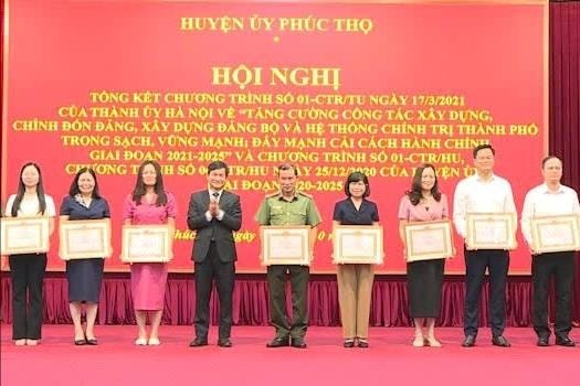 Phúc Thọ đạt và vượt 14/18 chỉ tiêu Chương trình số 01-CTr/TU của Thành ủy Hà Nội