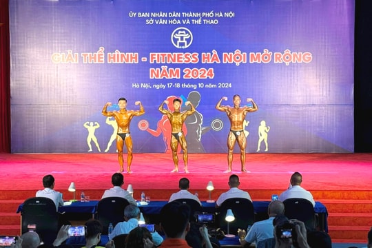 Hơn 100 vận động viên tham gia Giải Thể hình - Fitness Hà Nội mở rộng