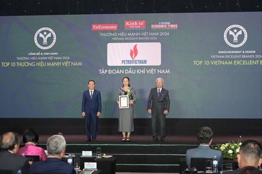 Petrovietnam dẫn đầu Top 10 thương hiệu mạnh Việt Nam 2024