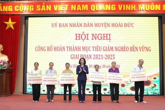 Hoài Đức hoàn thành mục tiêu giảm nghèo bền vững