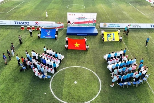 Khai mạc vòng loại khu vực 1 Giải bóng đá công nhân, viên chức Việt Nam 2024