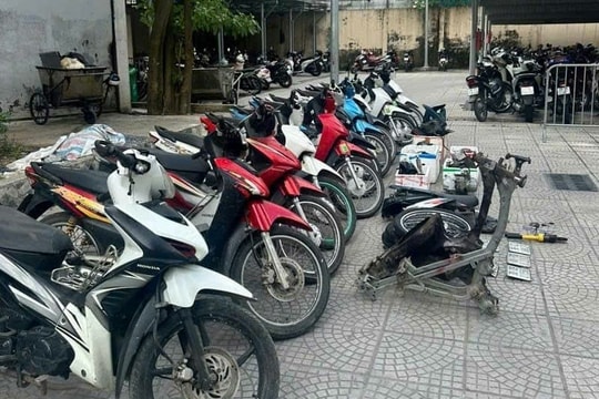 Công an quận Hà Đông triệt phá đường dây trộm cắp, tiêu thụ xe máy liên tỉnh
