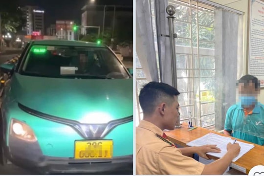 Hà Nội: Xử lý nghiêm xe taxi đi ngược chiều trên phố Giảng Võ