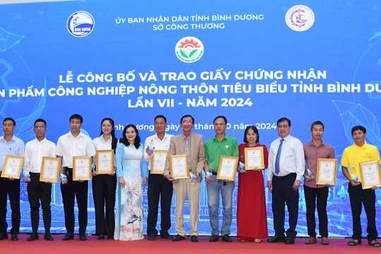 Bình Dương: Vinh danh 41 sản phẩm công nghiệp nông thôn tiêu biểu năm 2024