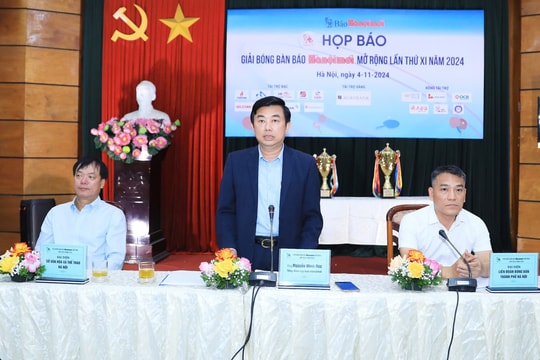 Họp báo Giải bóng bàn Báo Hànộimới mở rộng lần thứ XI - năm 2024