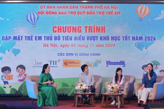 Vinh danh trẻ em Thủ đô tiêu biểu vượt khó học tốt