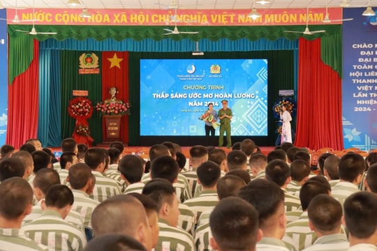 “Thắp sáng ước mơ hoàn lương” cho 1.500 phạm nhân tuổi thanh niên