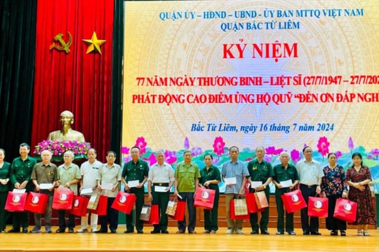 Đề xuất dành gần 507 tỷ đồng tặng quà cho hơn 1,66 triệu người có công dịp Tết Ất Tỵ