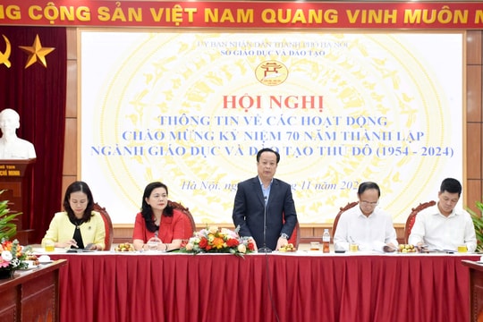 Nhiều hoạt động ấn tượng kỷ niệm 70 năm thành lập ngành Giáo dục Hà Nội