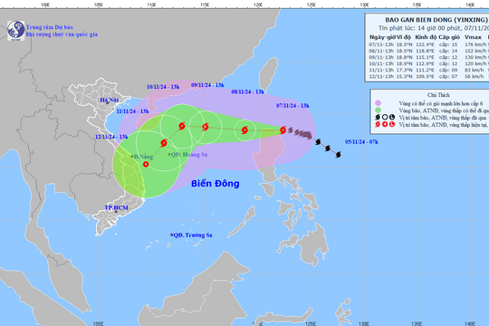 Thủ tướng Chính phủ yêu cầu chủ động ứng phó bão Yinxing