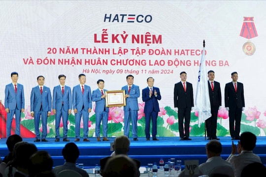 Tập đoàn Hateco nhận Huân chương Lao động hạng Ba