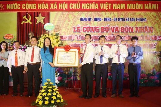 Đan Phượng tự hào dẫn đầu về tỷ lệ trường đạt chuẩn quốc gia