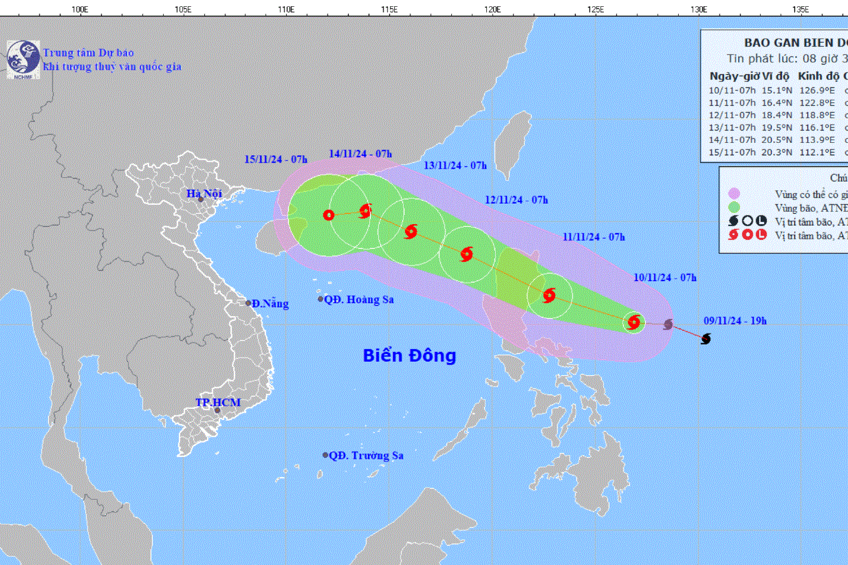 Bão số 7 bắt đầu suy yếu, Biển Đông xuất hiện ngay bão số 8 - cơn bão Toraji