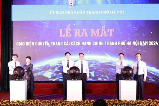 Ra mắt giao diện chuyên trang Cải cách hành chính thành phố Hà Nội