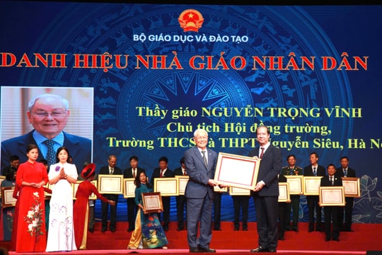 Người thầy duy nhất của Hà Nội được phong tặng danh hiệu “Nhà giáo nhân dân” năm 2024