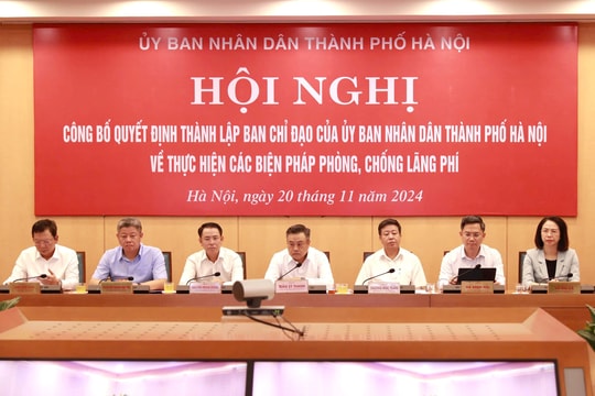 Hà Nội thành lập Ban Chỉ đạo về thực hiện các biện pháp phòng, chống lãng phí