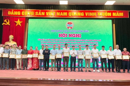 Hoài Đức: 34.424 lượt hộ đạt danh hiệu sản xuất, kinh doanh giỏi