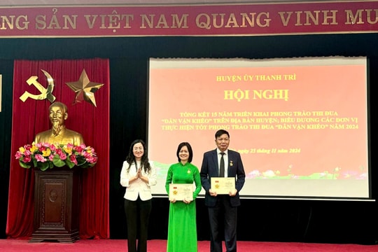 Thanh Trì xây dựng được 2.454 điển hình “Dân vận khéo”