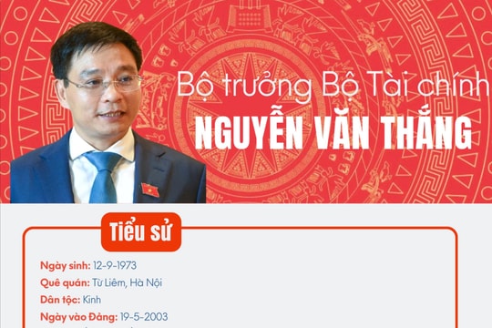 Tóm tắt tiểu sử Bộ trưởng Bộ Tài chính Nguyễn Văn Thắng