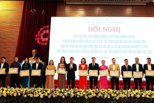 Huyện Sóc Sơn: Hoàn thành 18/25 xã nông thôn mới nâng cao