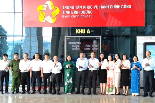 Bình Dương vận hành Trung tâm phục vụ hành chính công một cấp