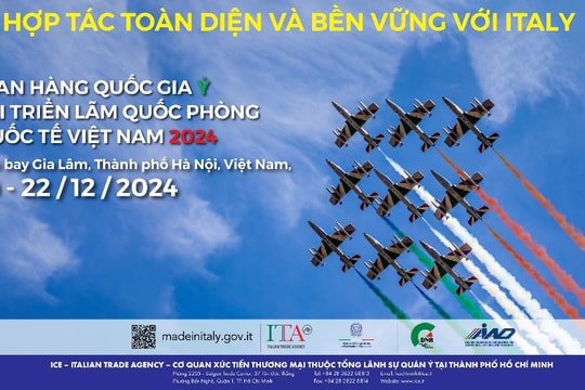 Tham quan gian hàng Italia tại triển lãm Quốc phòng quốc tế Việt Nam 2024