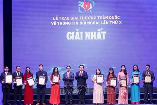 109 tác phẩm, sản phẩm xuất sắc được trao Giải thưởng toàn quốc về thông tin đối ngoại lần thứ 10