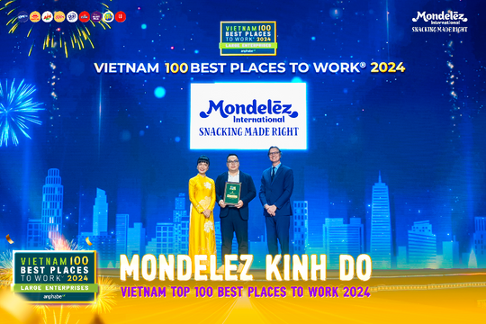 Mondelez Kinh Đô vinh dự thuộc Top 100 doanh nghiệp bền vững, nơi làm việc tốt nhất Việt Nam và có nguồn nhân lực hạnh phúc năm 2024