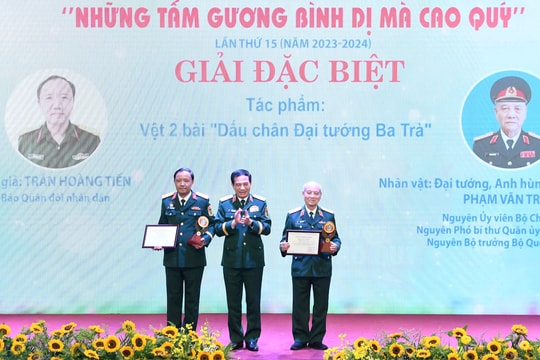 Tôn vinh 35 tác giả, nhóm tác giả viết về “Dấu ấn bộ đội thời bình”