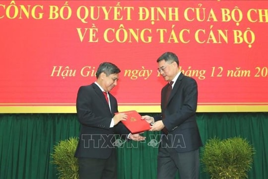 Ông Đồng Văn Thanh giữ chức Bí thư Tỉnh ủy, Chủ tịch UBND tỉnh Hậu Giang
