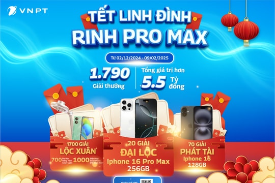 Đón Tết linh đình cùng kho quà gần 5,6 tỷ đồng từ VNPT