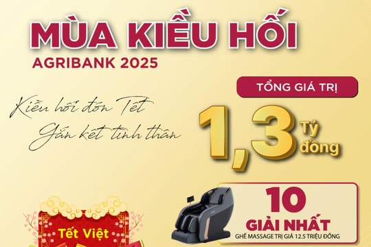 Mùa kiều hối Agribank 2025: “Kiều hối đón Tết - gắn kết tình thân”